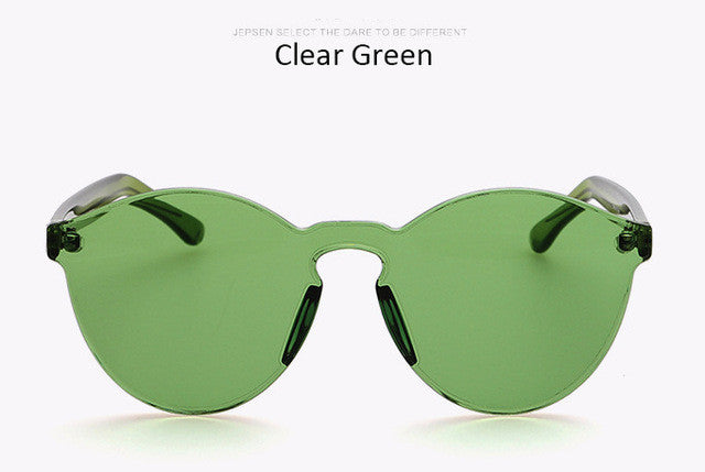 Fashion Women Sunglasses Cat Eye Shades Luxury Brand Designer Sun glasses Integrated Eyewear Candy Color Sunglasses Female UV400