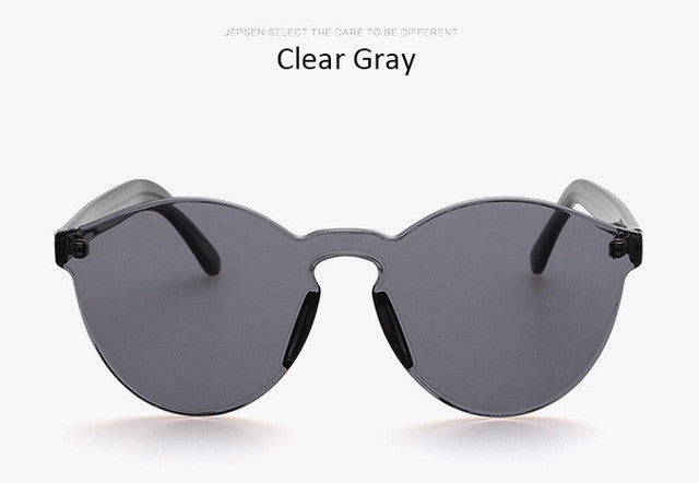 Fashion Women Sunglasses Cat Eye Shades Luxury Brand Designer Sun glasses Integrated Eyewear Candy Color Sunglasses Female UV400