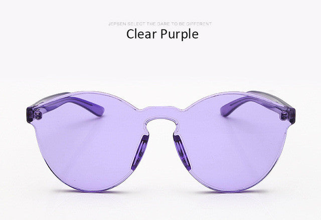 Fashion Women Sunglasses Cat Eye Shades Luxury Brand Designer Sun glasses Integrated Eyewear Candy Color Sunglasses Female UV400