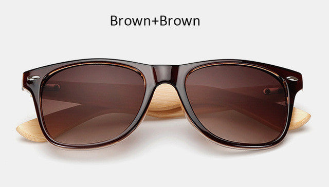 Original Wooden Sunglasses Fashion Men Women Mirror Sun Glasses Vintage Bamboo Sunglasses Wood Eyewear For Myopia Oculos UV400