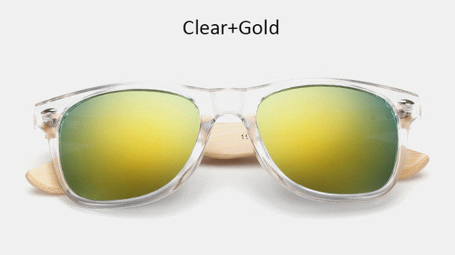Original Wooden Sunglasses Fashion Men Women Mirror Sun Glasses Vintage Bamboo Sunglasses Wood Eyewear For Myopia Oculos UV400
