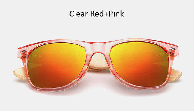 Original Wooden Sunglasses Fashion Men Women Mirror Sun Glasses Vintage Bamboo Sunglasses Wood Eyewear For Myopia Oculos UV400
