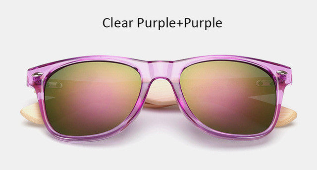 Original Wooden Sunglasses Fashion Men Women Mirror Sun Glasses Vintage Bamboo Sunglasses Wood Eyewear For Myopia Oculos UV400