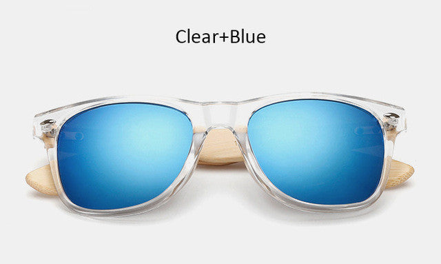 Original Wooden Sunglasses Fashion Men Women Mirror Sun Glasses Vintage Bamboo Sunglasses Wood Eyewear For Myopia Oculos UV400