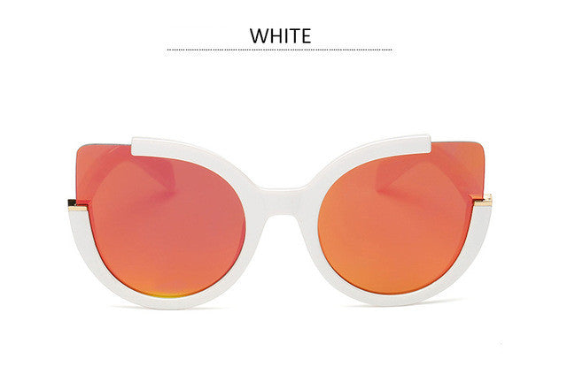 Round Shade Summer Fashion Sunglasses Women Vintage Brand Designer Cateye Sun Glasses For Ladies