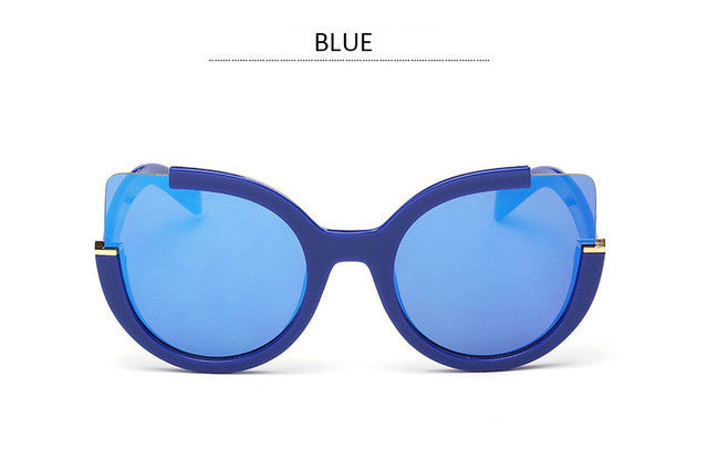 Round Shade Summer Fashion Sunglasses Women Vintage Brand Designer Cateye Sun Glasses For Ladies