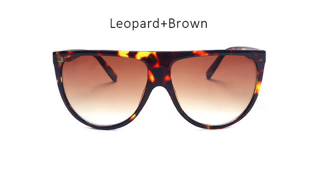 New Fashion Flat Top Goggle Sunglasses Women Vintage Brand Designer Sun Glasses