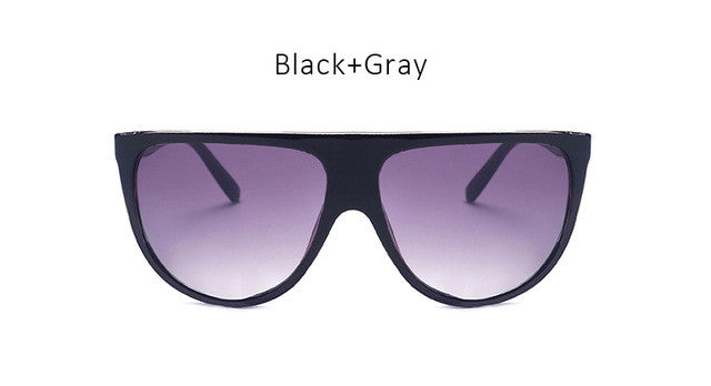 New Fashion Flat Top Goggle Sunglasses Women Vintage Brand Designer Sun Glasses