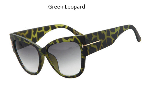 Brand Designer Fashion Women Oversized Cat Eye Sunglasses Ladies Large Size Cateye Gradient Sun Glasses UV400