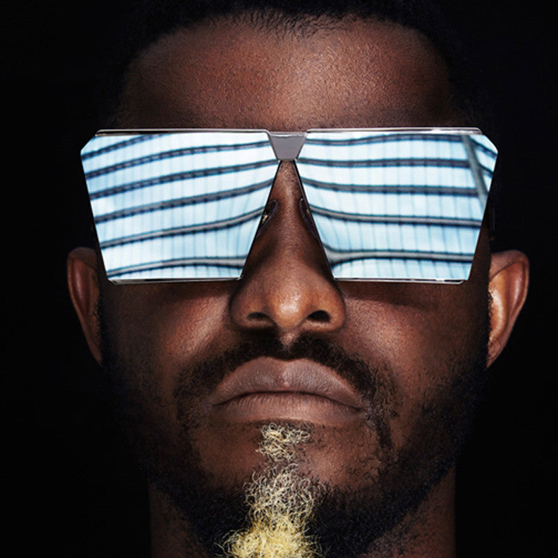 Men Oversized Square Sunglasses Women Fashion Large Size Metal Steampunk Mirror Sun Glasses