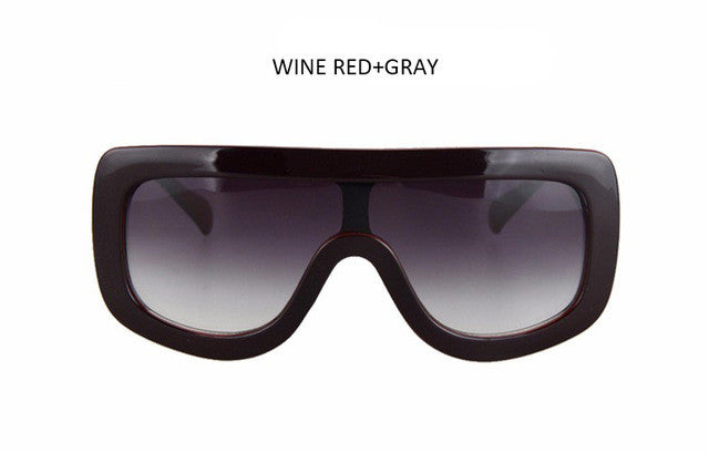 2017 New Women Sunglasses Fashion Vintage Unique Oversized Sun Glasses Shades Gradient Sunglasses For Female Oculos UV400