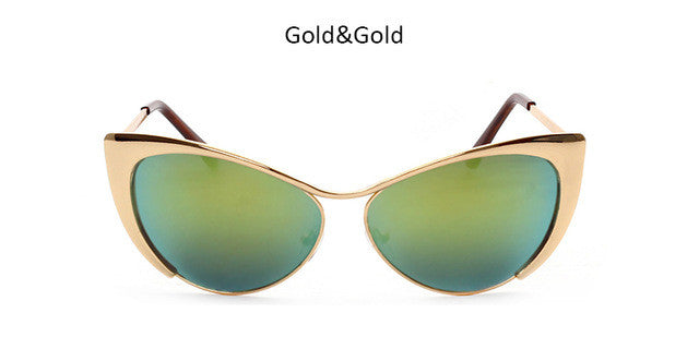 Classic Cat Eye Sunglasses For Women Mirror Sun Glasses Fashion Female Sunglasses