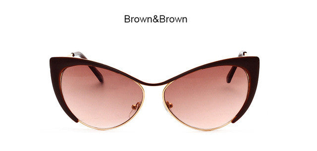Classic Cat Eye Sunglasses For Women Mirror Sun Glasses Fashion Female Sunglasses