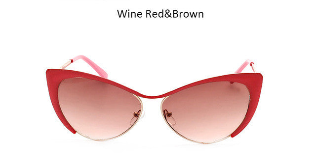 Classic Cat Eye Sunglasses For Women Mirror Sun Glasses Fashion Female Sunglasses