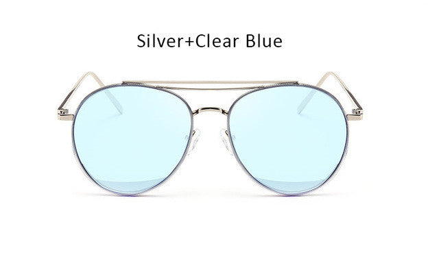 Clear Pink Aviation Sunglasses