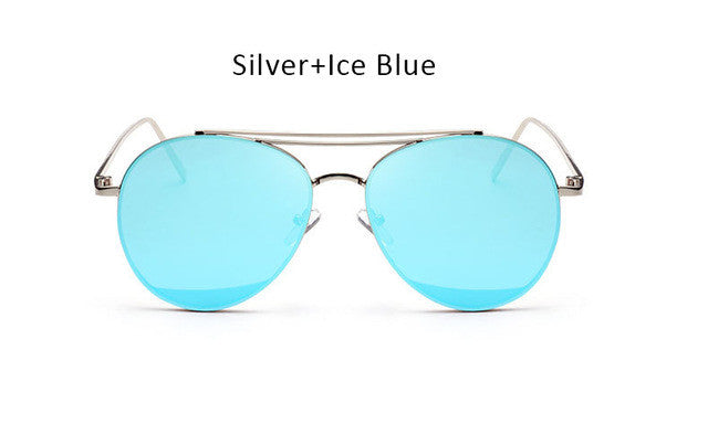 Clear Pink Aviation Sunglasses