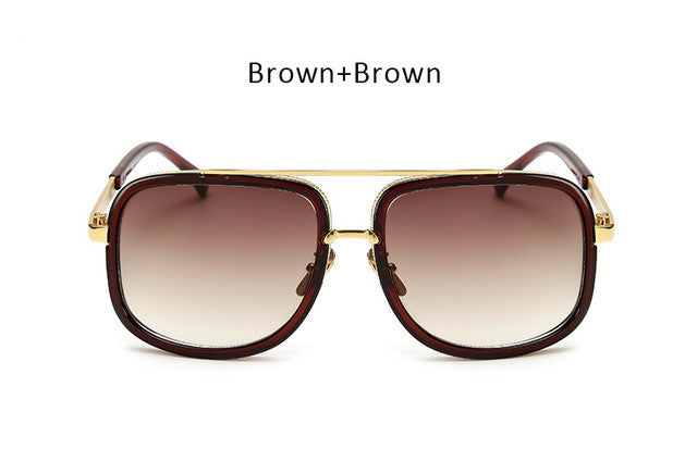 Men Fashion Square Sunglasses Women Superstar Brand Designer Trendy Celebrity Mirrored Sun Glasses Male Female Eyewear