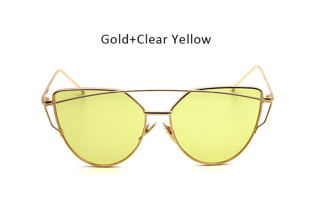 Fashion Ladies Ocean Cat Eye Sunglasses Women Clear Lens Optical Cateye Glasses Frame For Female Eyeglasses
