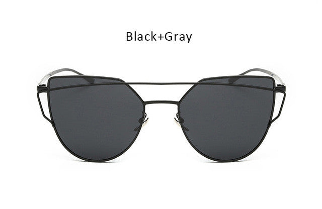 Fashion Ladies Ocean Cat Eye Sunglasses Women Clear Lens Optical Cateye Glasses Frame For Female Eyeglasses