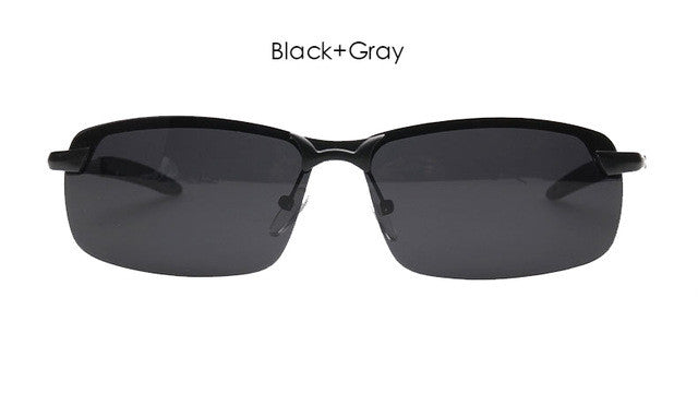 Male Night Vision Goggles Polarized Men's Sunglasses Brand Designer Rimless Driving Sun Glasses