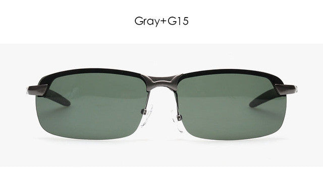 Male Night Vision Goggles Polarized Men's Sunglasses Brand Designer Rimless Driving Sun Glasses