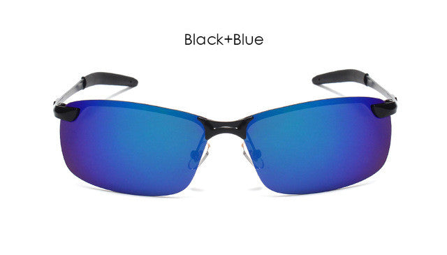 Male Night Vision Goggles Polarized Men's Sunglasses Brand Designer Rimless Driving Sun Glasses