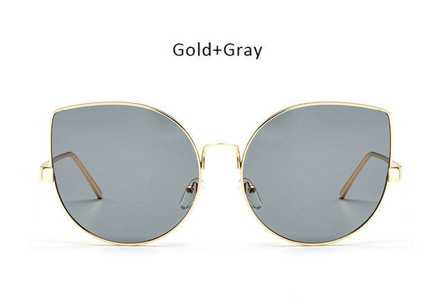 New Oversized Cat Eye Sunglasses Women Big Size Sun Glasses Fashion Brand Designer For Female Ladies