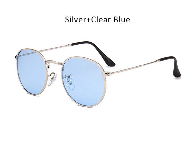 Women Men Vintage Small Round Sunglasses