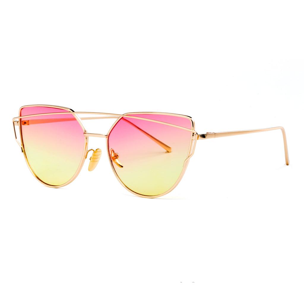 Fashion Ladies Ocean Cat Eye Sunglasses Women Clear Lens Optical Cateye Glasses Frame For Female Eyeglasses