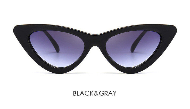 Fashion Cute Cat Eye Sunglasses Women Ladies Vintage Brand Designer Clear Lens Elegant Cateye Sun Glasses For Female