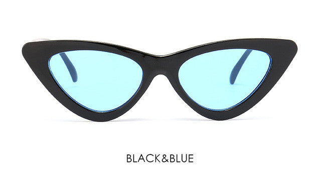 Fashion Cute Cat Eye Sunglasses Women Ladies Vintage Brand Designer Clear Lens Elegant Cateye Sun Glasses For Female