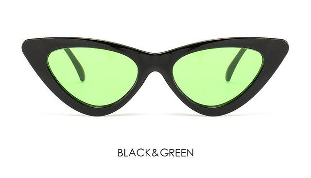 Fashion Cute Cat Eye Sunglasses Women Ladies Vintage Brand Designer Clear Lens Elegant Cateye Sun Glasses For Female