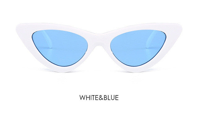 Fashion Cute Cat Eye Sunglasses Women Ladies Vintage Brand Designer Clear Lens Elegant Cateye Sun Glasses For Female