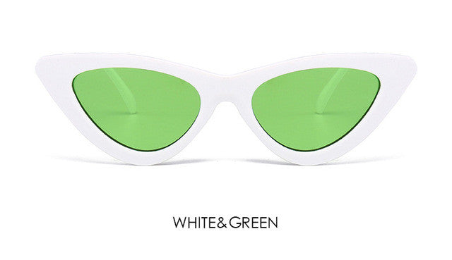 Fashion Cute Cat Eye Sunglasses Women Ladies Vintage Brand Designer Clear Lens Elegant Cateye Sun Glasses For Female